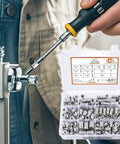 Premium Quality Heavy Duty Threaded Inserts For Wood With Precision Pre Drilled Socket Connectors And Hex Wrench Fasteners in a repair kit.