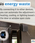Smart Door And Window Sensor In Black With Bluetooth, Long Battery Life Up To 5 Years, Tilt And Luminosity Monitoring Installed