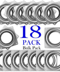 18 Pack Square Lazy Susan Hardware Four Inch Heavy Duty Zinc Steel Swivel Bearings for DIY Turntables displayed in bulk.