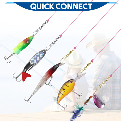 75 Piece Rolling Barrel Swivel Kit With Safety Snap For High Strength Fishing Line Connectors And Tackle, Saltwater Ready Stainless Steel Copper Build, 360 Degree Spin, Durable Gear For Freshwater And Saltwater Fishing on lures