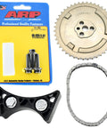 Michigan Motorsports 1 Bolt To 3 Bolt Cam Gear Conversion Kit With Timing Chain For LS Engines Fits 4 8L 5 3L 5 7L 6 0L LS1 LS2 LS3 LS6 L99 LS4 LS9 LSA LQ4 Beefed Up Durability Performance Valvetrain Upgrade components displayed