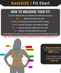 Diagram showing how to measure fit for Boss Lady Womens Safety Vest 2-Pack Snug Fit With 9-Pocket Design Class 2 High Visibility Reflective ANSI OSHA Fitted Construction Work PPE Orange Small
