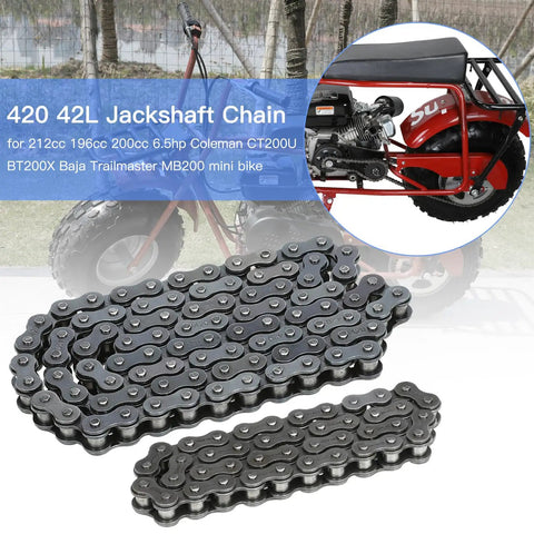 420 Chain Replacement Kit For Mini Bikes And Powersports Fits Coleman CT200U BT200X Baja Warrior MB200 Predator 212cc 196cc