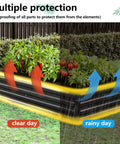 Two Pack Galvanized Raised Garden Beds 108 Inch Long By 36 Inch Wide By 12 Inch High Outdoor Metal Planter Boxes in weather conditions