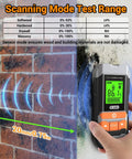 2 In 1 Pin And Pinless Wood Moisture Meter Digital Humidity Sensor detecting moisture in brick wall