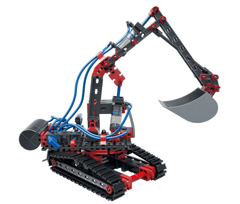 Pneumatic Power Building Kit For DIYers With 200 Piece Set Includes Cylinders Pump Hand Valves And Air Tank excavator model