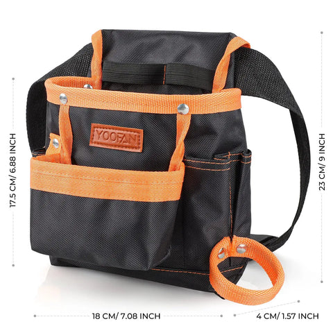 Built Tough Multi Pocket Tool Pouch Belt For Electricians, Carpenters, Technicians And Gardeners, Pro Grade Orange Tool Belt With Large Pocket And Plenty Of Storage Compartments, Comfortable For Men And Women On The Job