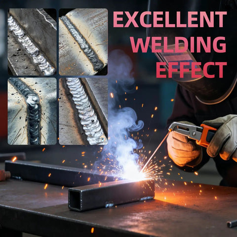 250A 3-In-1 Multiprocess Welder For Flux Core MIG TIG And Stick Welding On 110V Inverter demonstration of welding effects