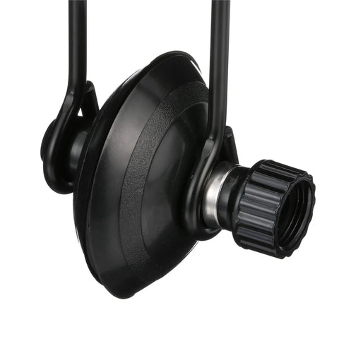 Close-up of Universal Round Motor Flusher for Outboards and IO Engines with flexible rubber cups and hose connection.