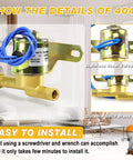 4040 Humidifier Water Solenoid Valve 24 Volt Fit For Aprilaire 240 400 500 600 700 Series, stainless valve seat, brass body