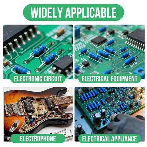 2600 Piece 0.25W Resistors Assortment Kit With Through Hole Axial Leads 1 Ohm To 10 Mega Ohm used in various electronic circuits.