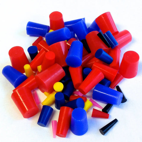 Pro Grade High Temp Masking Cap And Plug Set For Powder Coating And Painting Silicone Rubber 160 Piece Assortment multi-color caps