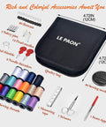 Grab And Go Portable DIY Sewing Kit For Travelers And Beginners With 16 Spools Of Thread Scissors Needles Thimble Tape Measure Plus All Essentials