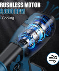 Heavy Duty Brushless Cordless Paint Sprayer With Straight Up Reliable Turbo Spray For Swift Home Refreshes showing brushless motor with 39,000 RPM.