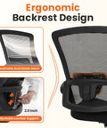 Ergonomic Mesh Office And Gaming Chair With High Back Rolling Casters All Day Comfort Adjustable Lumbar Support