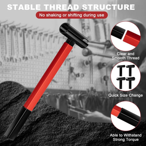 4 In 1 Door Hinge Adjustment Tool Kit With Rotary Gap Adjuster, focus on stable thread structure and smooth operation.