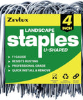4 Inch 40 Pack 11 Gauge U Shape Garden Stakes Set For Drip Irrigation Lines And Tubing Hoses Heavy Duty Galvanized Landscape Staples