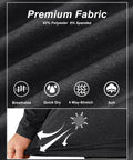 Close-up of Mens Quarter Zip Fleece Lined Sweatshirt Lightweight Thermal Pullover fabric showing breathability and stretch design
