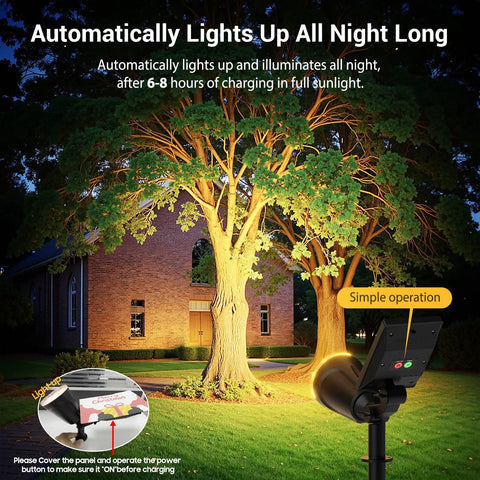 Heavy Duty Solar Spot Lights Outdoor Waterproof Featuring Slick Adjustable Heads And Boss Tier Battery Life For Smooth Garden Yard And Walkway Landscape Accent Lighting