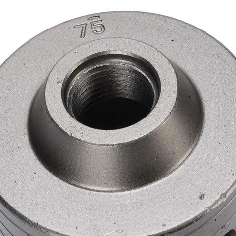 Heavy Duty Tungsten Steel YG8C Alloy Concrete Hole Saw Kit 55 65 75mm With Triple Tooth Design For Hollow Brick And Cement Walls Built To Last For Easy AC Unit Installations And Pro Grade Drilling, 75mm hole saw close-up