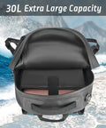 Open Floating Waterproof Dry Bag Backpack With Airtight Zipper And TPU Coating For Kayak Fishing Boating And Hiking 30L