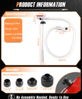 Battery Powered Gas Can Pump For Quick Fuel Transfers, Electric Siphon Pump With Auto Stop At 3.4 GPM, Spill Free No Mess Way To Move Gas, Diesel, Water From 5 Gal Can, No Assembly Needed.