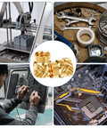 120 Pcs 3D Printing Brass Heat Set Inserts Knurled M3x5.7x4.6Mm For Secure Embedding In Plastic Parts Laptops Automotive Shells And DIY Projects Visible.