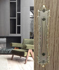 Antique Bronze 10 Inch Sliding Barn Door Handle No Drilling Two Sided Design Easy Install Rustic Pull For Interior Doors