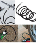 Kickin Flexible Braided Airbrush Hose Replacer With 1/8 Connector For Mini Pump Interior Keeps Cleanup A Breeze For Artists Needing Zero Kinks During Precision Spraying While Keeping Airflow Steady So You Nail Job Without Blockages Or Leaks Today black braided 1/8 hose