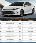 All Weather Heavy Duty Outdoor Car Cover For Exterior Protection, Premium Sedan Shield 186 To 193 Inches, With Sun Visor