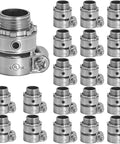 20 Pack Squeeze Connector Conduit Fittings Half Inch Flexible Metal Conduit Set for Electrical Conduits, Zinc Alloy Die Cast