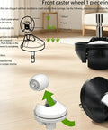 All In One Replacement Roller Brush And Side Brushes HEPA Filter Caster Wheel Kit For Roomba Evo And J E I Series Robots
