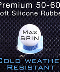 Premium silicone rubber ball marked Max Spin on perforated surface for R Hop AEG Upgrade Kit With ZCI 6.02mm Tightbore Barrel, R-Hopped Performance, And Modify Flat Hop Bucking, Includes RHop Accessory, Boost Your Range To 60m Plus And Max Out At 90m, Easy Install For Bigger BB Ping.