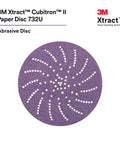 Clean Sanding Paper Disc 732U 80 Grit Vacuum Sanding Disc with Hook and Loop Backing 5 inch C Weight