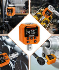 Digital Torque Adapter Set 1/2 Inch, Wide Range 7.4 To 147.5 Ft-Lb, 10 To 200 Nm, Pro Grade Torque Tool For Spark Plug Service, Bolts, Engine And Suspension Work, High Precision And Easy Readout on bike and engine parts