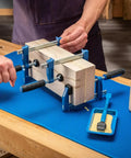Using 4 Inch Mini F Style Woodworking Clamps Pack Of 4 Beefy Heavy Duty Small Bar Clamps With Sure Foot Base Quick Release on wood