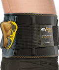 Superior Lower Back Support Belt Featuring Ergonomic Lumbar Pad For Serious Back Pain Relief Ideal For Sciatica Arthritis with gel pad.