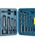 Bolt Extractor Kit 10 Piece Set With Left Hand Drill Bits And HSS M2 Steel Drill Bits Reverse Drill Bit And Bolt Extractor