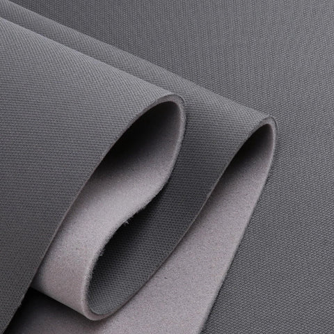 SBWLKJ headliner fabric mesh with foam backing, dark gray; close-up fabric texture