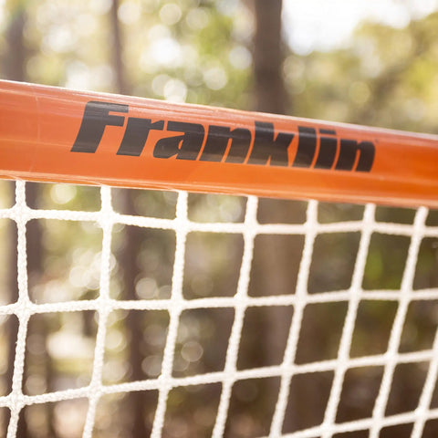 Close-up of the net attachment on the Official 6x6 Lacrosse Goal With Quikset Net Attachment For Quick Setup Regulation Size