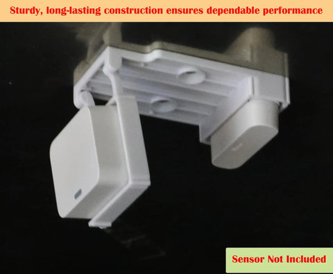 Close-up of Garage Door Bracket For Entry Sensors, Easy Setup And Durable Build, mounted on surface, sensor not included.