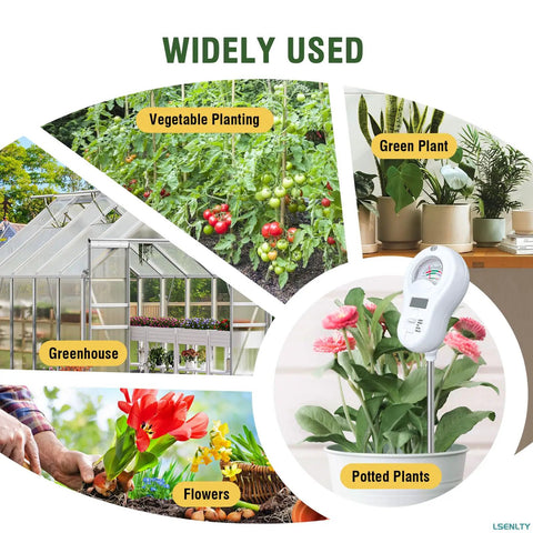 Image showing Six In One Soil Tester used for green plants, potted plants, vegetable planting, greenhouse, and flowers.