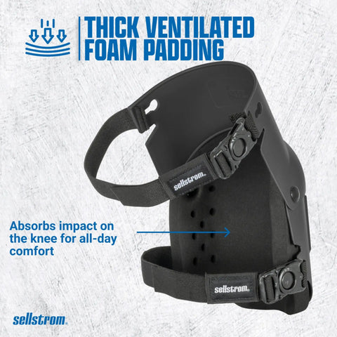 Ultra Flex KneePro Knee Pads For Men And Women With Thick Foam Cushioning And Heavy Duty Hard Outer Shell