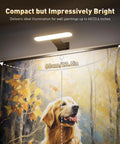 Rechargeable Wall Mounted Picture Light With Remote Control Featuring Three Color Modes And Adjustable Brightness For Gallery Grade Art Display Absolute Game Changer In Sleek Black Finish Next Level Home Decor Vibe illuminating wall painting, 60cm/23.6in space