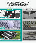 Comparison of durable materials in 10x7ft Golf Practice Net With Tri Turf Mat And Real Balls Multi Target Chipping Area