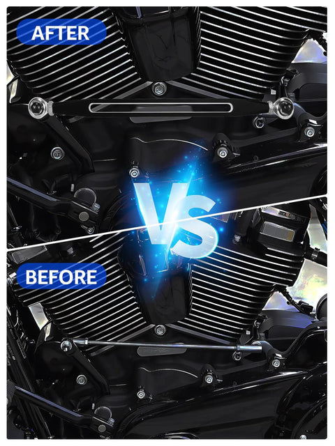 Aftermarket Shift Linkage Replacement For Harley Davidson 1986 2024 Street Glide Electra Glide Road King Road Glide Softail Smooth Precise Gear Shifts With Polished Finish, black metal linkage