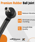 Front Outer Tie Rod Ends Pair For Nissan Sentra 2013 2019 And Compatible Models Leaf 2018 2019 NV200 2013 2019 City Express 2015 2018 Driver And Passenger Side rubber ball joint