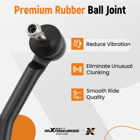Front Outer Tie Rod Ends Pair For Nissan Sentra 2013 2019 And Compatible Models Leaf 2018 2019 NV200 2013 2019 City Express 2015 2018 Driver And Passenger Side rubber ball joint