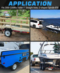 Application of Two Piece 1 Inch Trailer Hub Bearings Kit with L44643 L44610 Bearings on various trailers and watercraft.