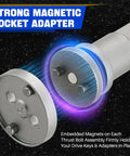 Close-up of magnetic socket adapter from 35 Piece Disc Brake Caliper Tool Kit With Heavy Duty Piston Caliper Compressor And 24 Adapters